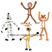 Animales de parque zoológico Bendable de OEM / ODM Figura plegable juguetes - 4 pulgadas de alto
